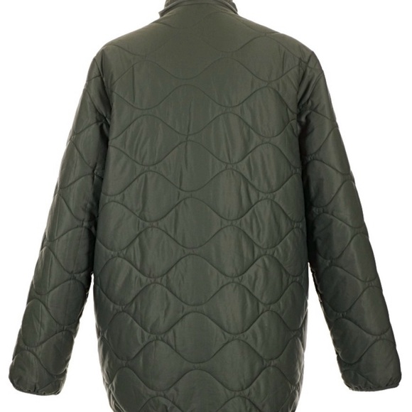 Quince Featherless Quilted Long Jacket - size large - Picture 2 of 3